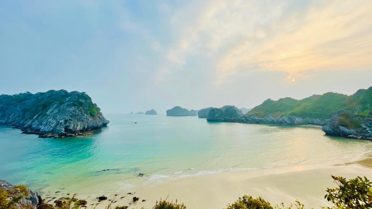Sea Pearl Cat Ba Hotel Dong Khe Sau Bagian luar foto