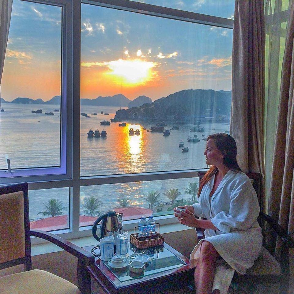 Sea Pearl Cat Ba Hotel Dong Khe Sau Bagian luar foto