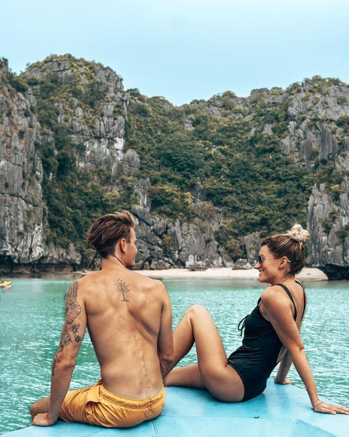 Sea Pearl Cat Ba Hotel Dong Khe Sau Bagian luar foto