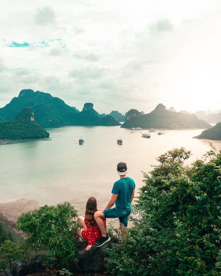 Sea Pearl Cat Ba Hotel Dong Khe Sau Bagian luar foto